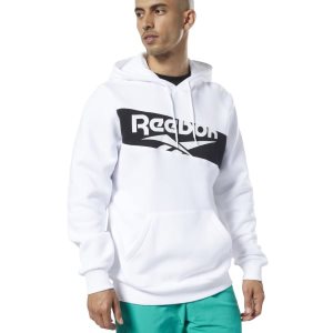 Bluza Z Kapturem Męskie Reebok Classic Vector Białe PL 60YQJZU